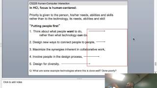 L04 PACT Analysis Fall 2016 Human Computer Interaction Course UVM [upl. by Aihsenot]