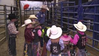 The Ride with Cord McCoy Miniature Bull Riding [upl. by Eilojne]