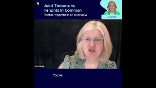 Joint Tenants vs Tenants in Common [upl. by Mahla]