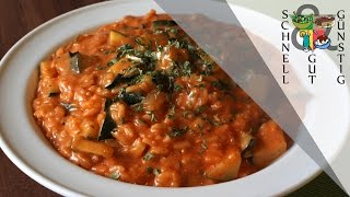 Reispfanne mit Tomate und Zucchini Schnell Gut amp Günstig Kochen Mittagessen  Abendessen [upl. by Volotta824]