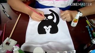 DIY Playeras personalizadasPintura textil 5 [upl. by Fredette]