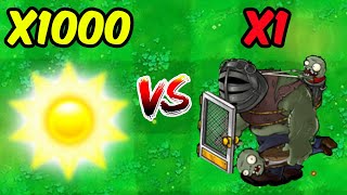 PVZ 1 Hybrid Challenge  1000 Sun Worth Of All Hybrid Plants Vs Ultra Gargantuar  Who Will Win [upl. by Maynord898]