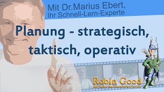 Planung strategisch taktisch operativ [upl. by Tiertza55]