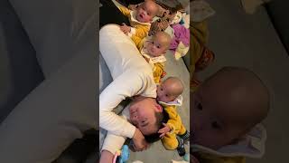 Cute Triplet Baby  Life With Triplets 👶🥰 triplets quadruplets raisingtriplets [upl. by Dukey]