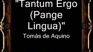 Tantum Ergo Pange Lingua  Tommaso d Aquino AM [upl. by Finnegan]