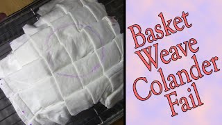 Tie Dye Basket Weave quotColanderquot Style Ice Dye Colander [upl. by Gay694]