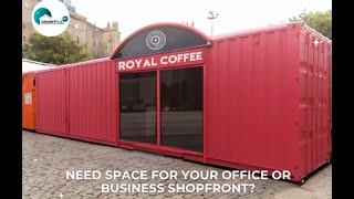 Office space  Container Office Boutique popup shops 0756463729 [upl. by Noiztneb]