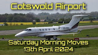 Plane Spotting for a couple of hours at Cotswold Airport Saturday 13thApril 2024 aviation egbp [upl. by Ajna]