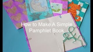 How to Make A Simple Pamphlet Book [upl. by Allenrac]