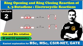 Organic Chemistry  Electrocyclic Ring OpeningClosing  Problem Solving [upl. by Iorgos879]