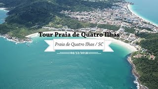 Bombinhas  SC  Tour na Praia de Quatro Ilhas [upl. by Naejeillib]