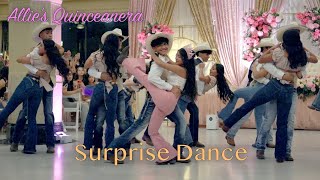 Allies Quinceanera Surprise Dance  Fresno CA [upl. by Onailerua]