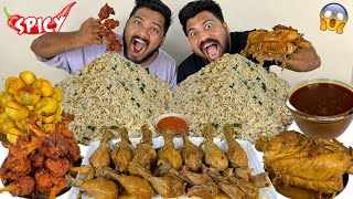 WHOLE CHICKEN CURRYCHICKEN LOLLIPOPFRIED RICEEGG CURRYDESI STYLE CHICKEN LEG PIECE MUKBANG🔥 [upl. by Amron]