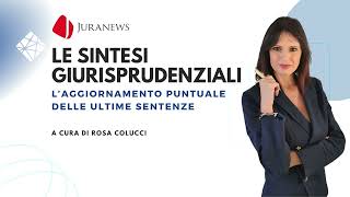 𝐉𝐔𝐑𝐀𝐍𝐄𝐖𝐒  𝐋𝐄 𝐒𝐈𝐍𝐓𝐄𝐒𝐈 𝐆𝐈𝐔𝐑𝐈𝐒𝐏𝐑𝐔𝐃𝐄𝐍𝐙𝐈𝐀𝐋𝐈  Edizione 18 ottobre 2024 [upl. by Etteinotna]