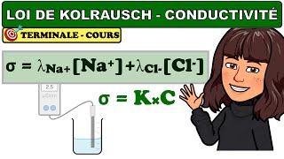 Conductivité dune solution  loi de Kolrausch  CHIMIE  TERMINALE [upl. by Elston]