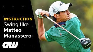 Matteo Manassero Swing Analysis  Instruction  Golfing World [upl. by Quiteris]