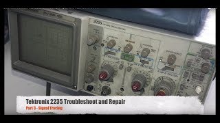 Tektronix ANUSM488 2235 Oscilloscope repair and calibration 3 of 7 [upl. by Milt834]