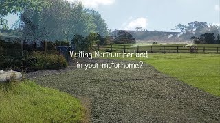 Motorhome Park at Town Foot Farm Alnwick Northumberland [upl. by Atniuqal871]