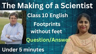 Class 10 English Footprints Without Feet QuestionAnswers by HarpreetKaurxj4dx [upl. by Schwing480]