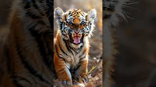 Snarling Tiger Cub Too Adorable to Miss [upl. by Sprague]