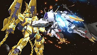 SRW 30 BARBATOS VS PHENEX GUNDAM IRONBLOODED ORPHANS VS NARRATIVEUC IBO MIKAZUKI LUPUS REX [upl. by Donohue]