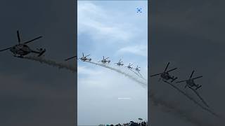 CHOPPER STUNTSindian Air Show festivalmarinabeachamazingindianarmy entertainment explore [upl. by Venus]