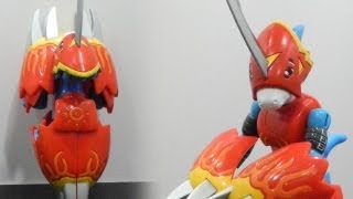 DigimonデジモンtoyWarp Digivolving DigiEgg of Courage勇気のデジメンタル to Flamedramonフレイドラモンreview720p [upl. by Adas]