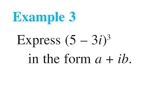 Example 3  Express 5  3i3 in a  ib  Class 11 chapter 5 example 3  Express 53i3 [upl. by Esserac]