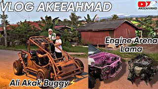 Vlog AkeeAhmad Edisi  Ali Naik Buggy Iju Kantoi Amik Engine Arena Lama Flange DownPaip L2s Turbo [upl. by Ahseit470]