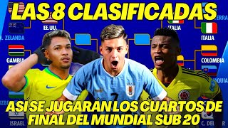 ASÍ SE JUGARÁN LOS CUARTOS DE FINAL DEL MUNDIAL SUB 20 2023 [upl. by Yemirej228]