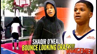 Shaqir ONeal CRAZY Windmill OVER 66quot Person w Bronny Watching BOUNCE looking CRAZY [upl. by Reprah970]