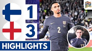 ⚪Finland vs England 13 Extended HIGHLIGHTS  UEFA Nations League [upl. by Fadden789]