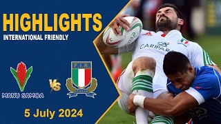 Manu Samoa vs Italy Full Highlights  Test Match 2024 [upl. by Jecoa]