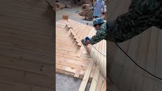 Cutting process of edge for anti corrosion cabin roof [upl. by Atsyrc]