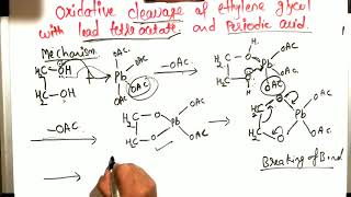 Oxidative cleavage of ethylene glycol with lead tetra acetate and periodic acid [upl. by Dranik]