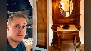 Secret door way tiled stairsand a time capsule diy interiordesign vlog [upl. by Allesor]