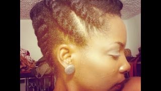 Chunky Flat Twist Updo  Tutorial [upl. by Marven768]