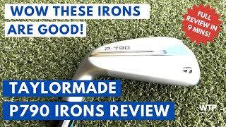 TAYLORMADE P790 Irons Review 2022  Wow These Irons Are Good [upl. by Ekoorb]