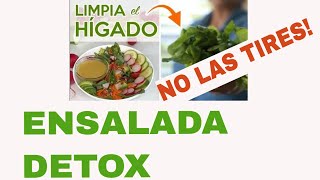 Receta de ENSALADA para LIMPIAR el HÍGADO ✅ con ADEREZO de JENGIBRE para DESINTOXICAR [upl. by Browne]