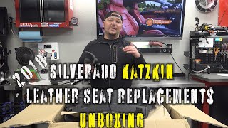 2018 Chevy Silverado Katzkin leather seat upgrade unboxing [upl. by Agnimod]