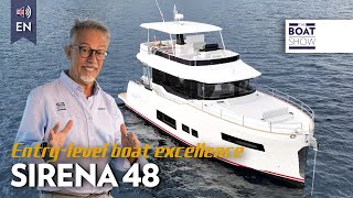 ENG NEW SIRENA 48  Motor Boat Review  The Boat Show [upl. by Anawt]