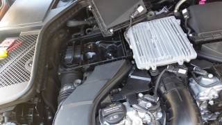 2015 MERCEDES C400 Intake Air Filter Replacement W205 [upl. by Horst807]