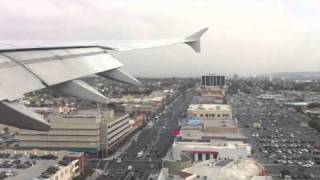 Qantas A380800 LAX LandingAugust 11 2010 [upl. by Anailli]