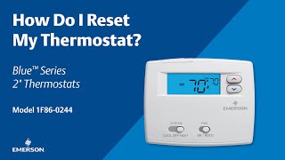 Emerson Blue Series 2quot  1F860244  How Do I Reset My Thermostat [upl. by Keram]