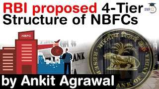 RBIs Revised Regulatory Framework for NBFC  RBI proposed 4 Tier Structure of NBFCs UPSC IAS [upl. by Maryjane389]