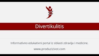 Divertikulitis • Šta je • Ishrana • Terapija [upl. by Noj]