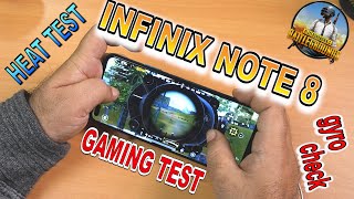 infinix note8 gaming test  heating amp battery drain test  PUBG gameplay 40fps  gyro check [upl. by Cilka]