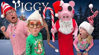 Roblox PIGGY In Real Life  Christmas Edition with the Noob Family [upl. by Nahpos]