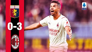 Messias at the double helps us return to victory  Genoa 03 AC Milan  Highlights Serie A [upl. by Hayotal]