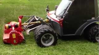 Aebi TT270 With Seppi Flail Mower [upl. by Vittoria]